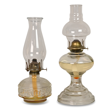 Pair Vintage Kerosene Lanterns