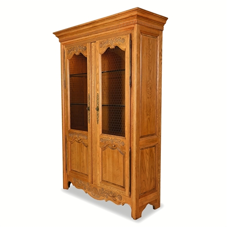 Hickory Manufacturing Co. French Provincial Oak Bibliothèque