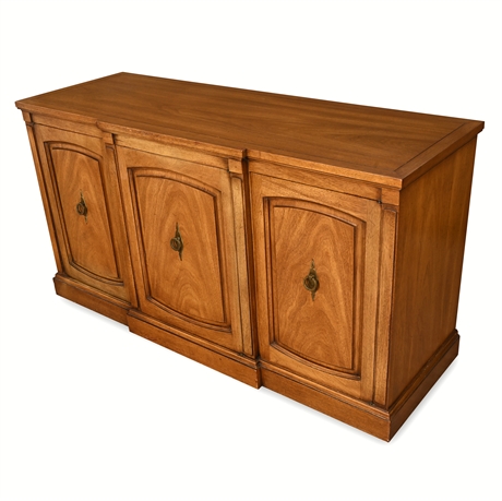 Drexel Triune Mahogany Sideboard – 4 Drawers, Brass Hardware, 1960s