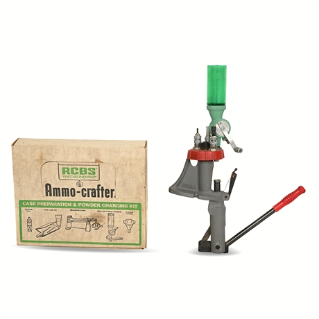 Vintage Lyman Press RCBS Ammo-Crafter Kit Uniflow Scale & .38/.357 Dies