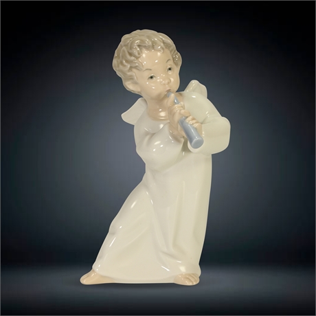 Lladro 'Angel with Flute'