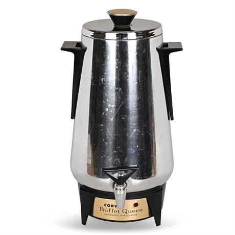 Cory Buffet Queen Atomic Age Chrome Percolator Urn, Model AP32