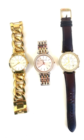 Lot of 3 Women’s Michael Kors Watches