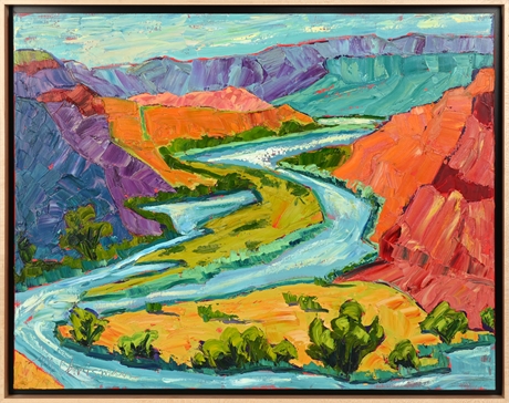 'Chama River Valley' by Michelle Chrisman - Oil On Canvas