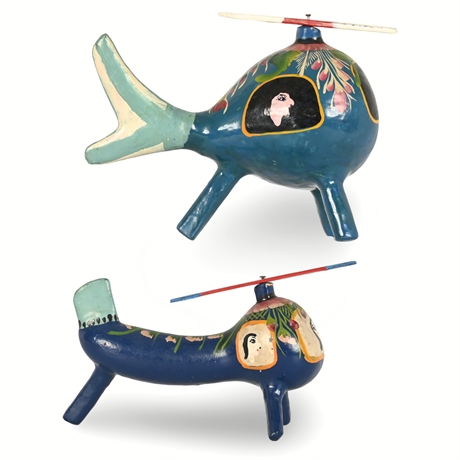 Mexican Folk Art Gourd Helicopters – Kinetic Propellers