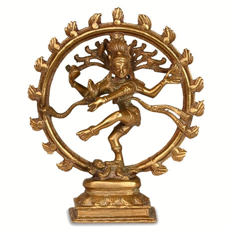 6" Brass Nataraja Sculpture