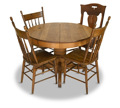 Antique Oak Farmhouse/Poker Table
