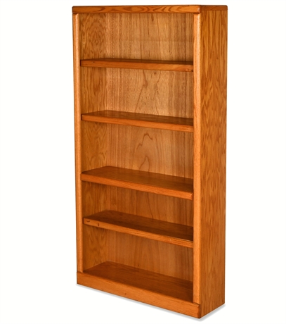 60" Oak Bookcase