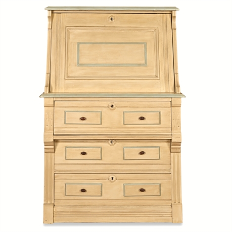 Eastlake Solid Wood Secretary Desk, 84.5" — For Restoration
