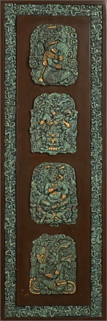 Zarebski Mayan Relief Panel