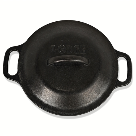 Lodge Cast Iron Dutch Oven with Lid — 5 Qt, USA 2SF, Self-Basting