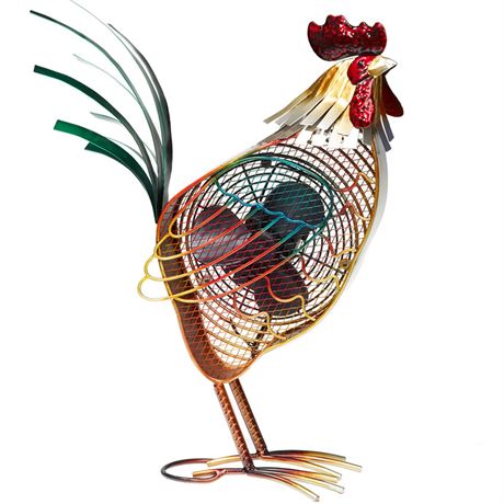Deco Breeze Figurine Fan - Country Rooster