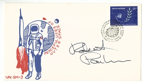 Astronaut Robert Parker Signed UN "Peaceful Uses of Outer Space" First Day Cover