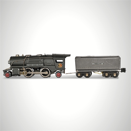 Lionel 259E O Gauge Steam Locomotive & Tender — 1930s Prewar, Flatcar​​​​​​​