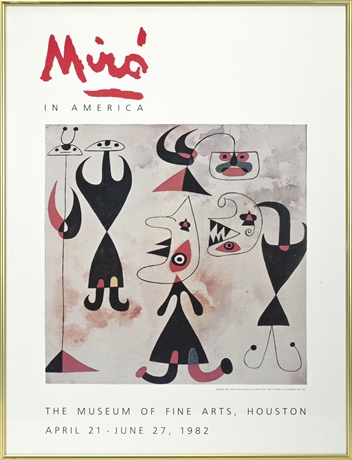 Joan Miro 1982 Exhibition Poster