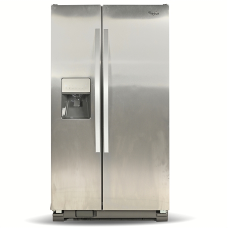 Whirlpool Side-by-Side 25 Cu. Ft. Stainless Steel Refrigerator