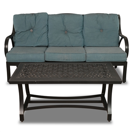 Lokatse Home Patio Sofa & Cocktail Table