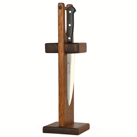 Handmade Mahogany Countertop Knife Stand