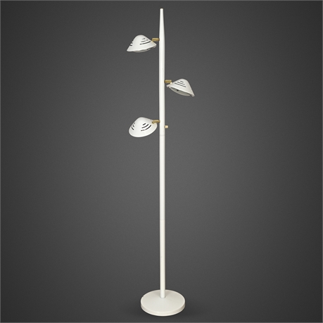American Lighting Mid-Century Modern 3-Light Halogen Floor Lamp