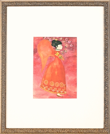 Beth Bird, Red Angel — Limited Edition Lithograph, 32/250, Signed