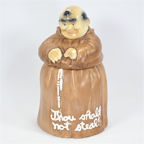 1960 Twin Wilton Friar Monk Ceramic Cookie Jar