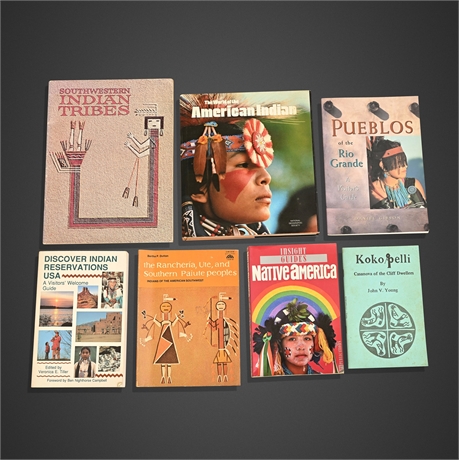 Native American Reference Books, Lot of 7 — Tribes, Pueblos & Culture