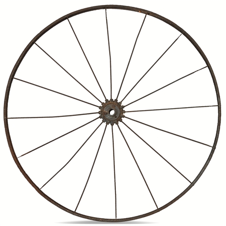 Antique 54" Iron Wheel