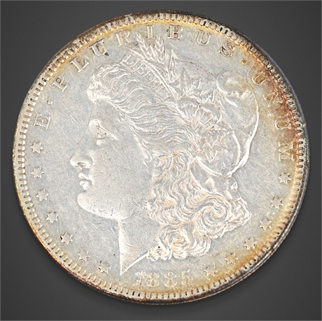 1885-S Morgan Silver Dollar – San Francisco Mint – .900 Silver