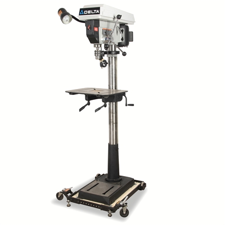 Delta® 16-1/2" Laser Crosshair Drill Press with Portamate Mobile Base