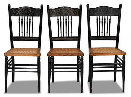 Antique Pressed Back Chairs