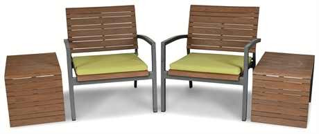 Crate & Barrel Patio Seating for Two