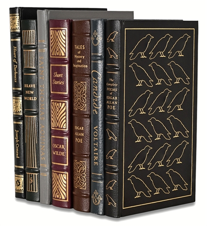 Easton Press Leather-Bound Classics – 7-Volume Set (Poe, Wilde, Huxley & More)