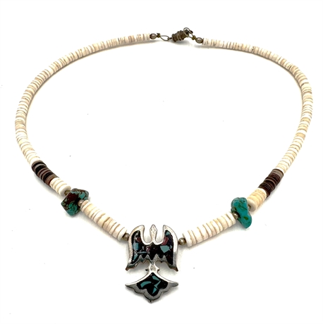 Vintage Native American Thunderbird Necklace