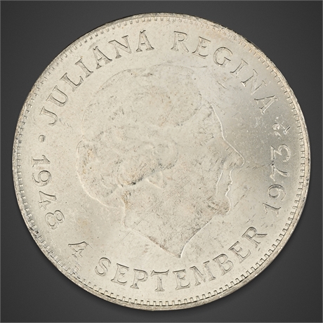 1973 Netherlands 10 Gulden – Silver Commemorative