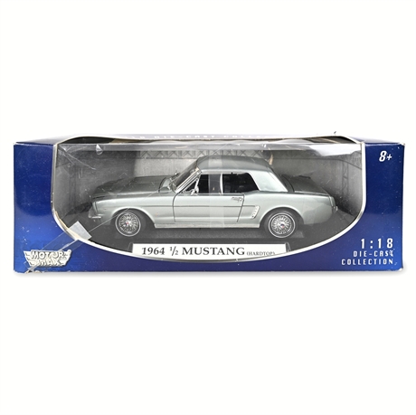 Motor Max 1:18 1964½ Ford Mustang Hardtop – Die-Cast Model