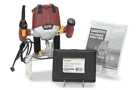 Chicago Electric Plunge Router with Manual