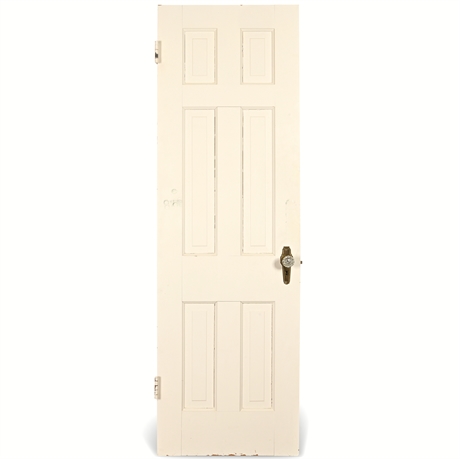 78 1/2" X 24" Antique Six Panel Solid Wood Door