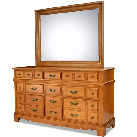 9 Drawer Dresser with Mirror by Flanders