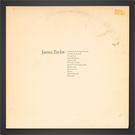James Taylor – Greatest Hits (1976 Warner Bros. BS 2979, Burbank Label)
