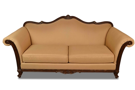 Elegant Carved Sofa