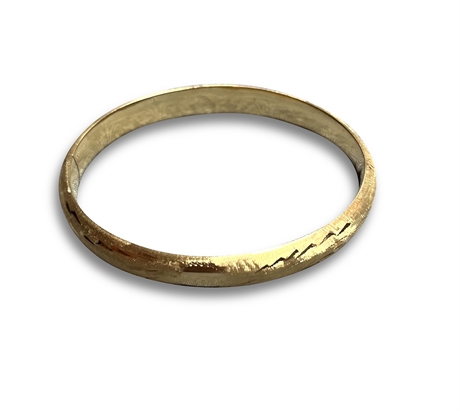10K Gold Etched Bracelet
