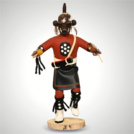 Vintage 11" 'Hopi Mudhead' Kachina By M.S