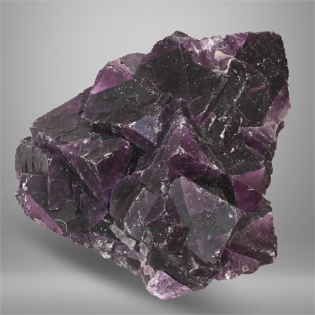 6.9 lb Natural Dark Purple Cubic Fluorite