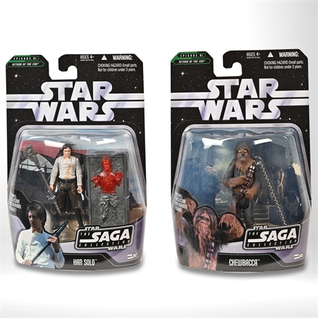 Star Wars: The Saga Collection - Han Solo & Chewbacca Action Figures