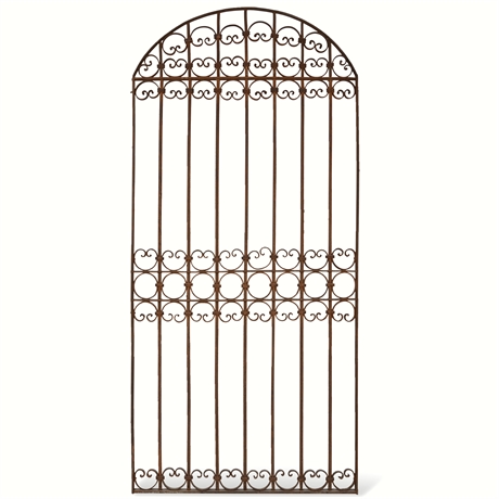 Late 19th Century Hand-Forged Wrought Iron Gate in Spanish Moorish Style