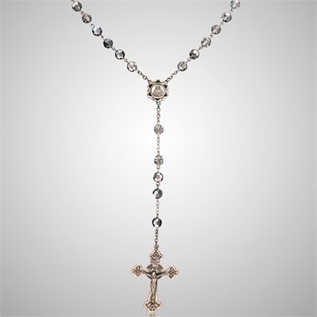 Vintage Sterling Silver Rosary