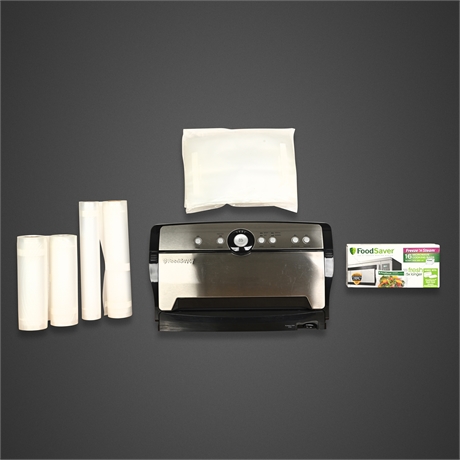 FoodSaver V3820 Vacuum Sealer System w/ Bags & Rolls Bundle