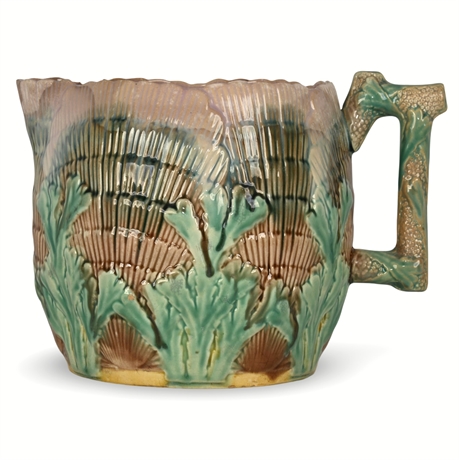 1890s Etruscan Majolica Shell & Seaweed Pitcher – Griffen, Smith & Hill