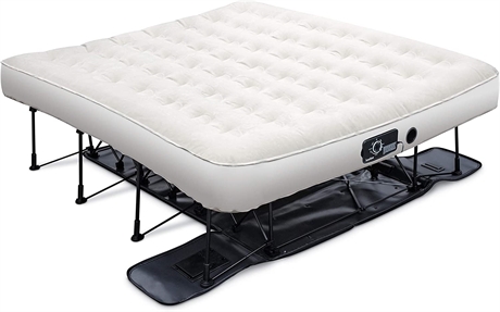 Ivation Ez-Bed Air Mattress with Frame & Rolling Case