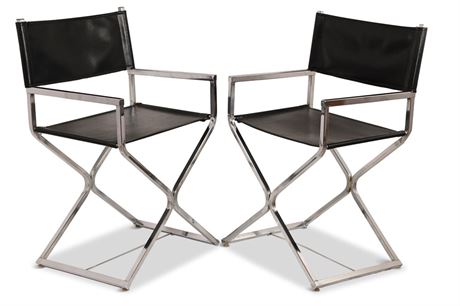 Mid-Century Virtue Brothers Style Directors Chairs